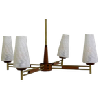 Vintage Plafondlamp, 4-Armige Lamp thumbnail 1