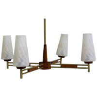 Vintage Plafondlamp, 4-armige Lamp
