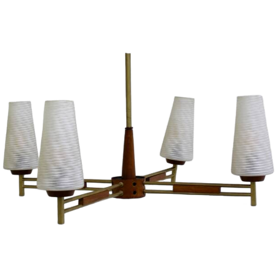 Vintage Plafondlamp, 4-armige Lamp 1