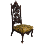 Prachtige 19e-eeuwse Black Forest Stoel – Uitzonderlijk Snijwerk thumbnail 1