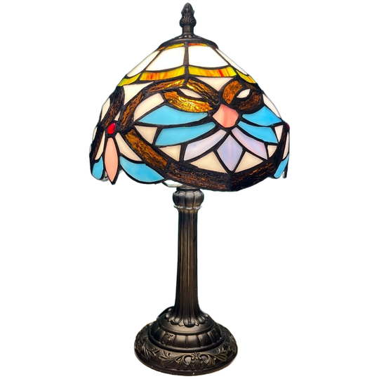 Jaren 20 Art Nouveau Stijl Tafellamp Glas In Lood Tiffany Stijl 1