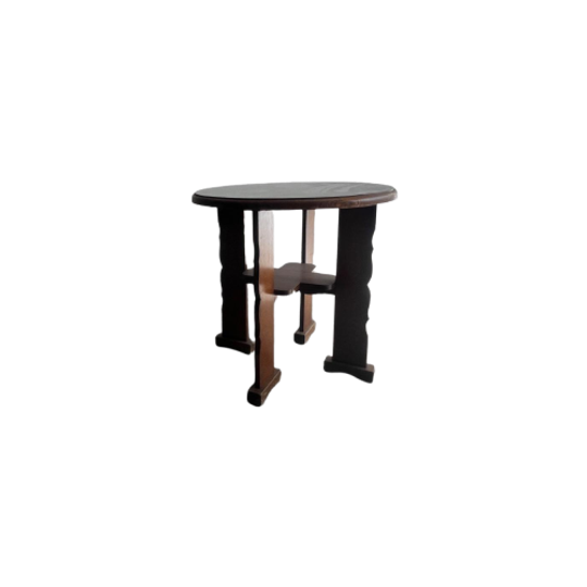 Brutalist Round Side Table 1