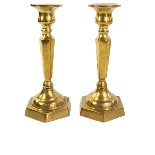 2 Vintage Kandelaren Messing 1