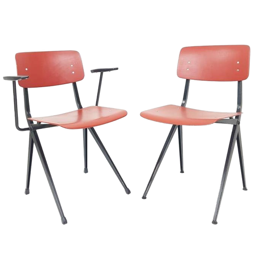 2 Vintage Marko Stoelen Model S201 Setprijs | Ossenbloed 1