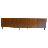 Mooie Vintage Palissander Lowboard Tv Kast Dressoir 249 Cm