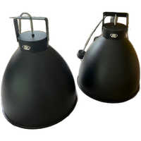 2x Jieldé Augustin A540 Industriële Hanglamp – Zwart (ø54 Cm)