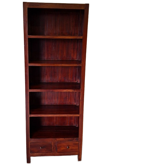 Teakhouten Boekenkast Afm. 69x30cm En 190cm Hoog. 1
