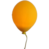 Vintage IKEA Drömminge Luchtballon Ballon Lamp Wandlamp Geel