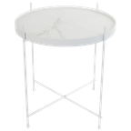 Zuiver Cupid Bijzettafel Marmer Wit thumbnail 1