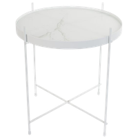 Zuiver Cupid Bijzettafel Marmer Wit