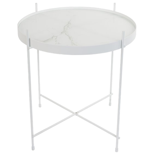 Zuiver Cupid Bijzettafel Marmer Wit 1