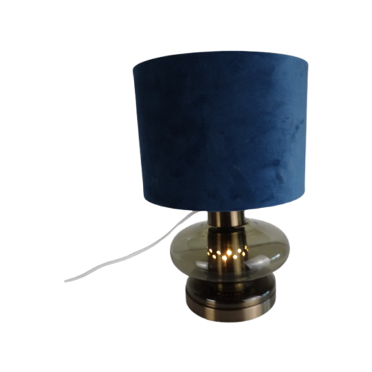 Raak Lamp Met 3 Standen Schakelaar En Fluwelen Kap. 1