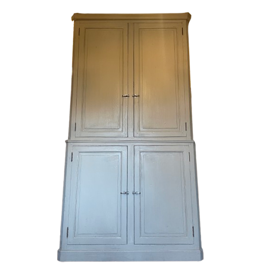 Hoge Vitrinekast Keukenkast Servieskast 266 Cm. Frans Antiek 1