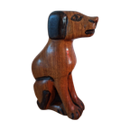 Houten Zittende Hond thumbnail 1