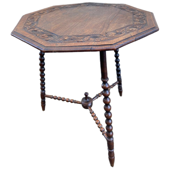 Leuk Oud Eiken Tafeltje 65 Cm Hoog - Reliving 1