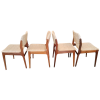 Set Van 4 Vintage Deens Design Teakhouten Eetkamerstoelen
