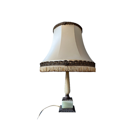 Art Deco Stijl Tafellamp Met Marmeren Voet 1
