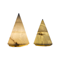 Set Of Two Italian Vintage Alabaster Table Lamps