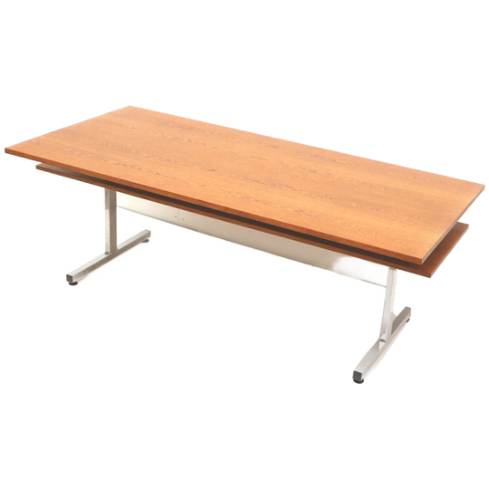 Grote Wengé Vintage Eettafel / Vergadertafel / Bureau Gemaakt In De Jaren ’70 1