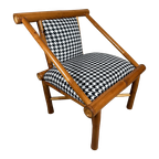 Bamboe Fauteuil ‘pied De Poule’ thumbnail 1