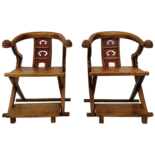 Zeldzame Aziatische Troonstoelen 1