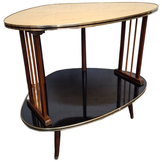 Vintage Bijzettafel/ Salontafel Jaren '50 Scandinavisch Design 1