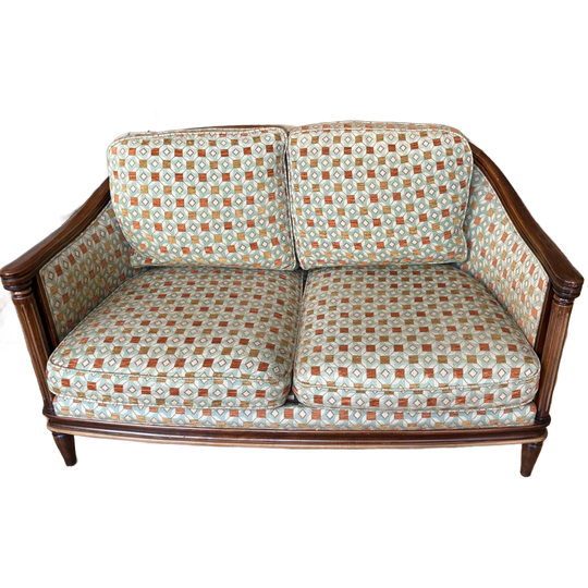 Twee Stuks - Klassieke Tweezitsbank Met Houten Frame 1