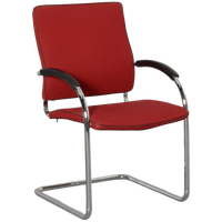 Frontseat Vergaderstoel, Rood, Sledeframe
