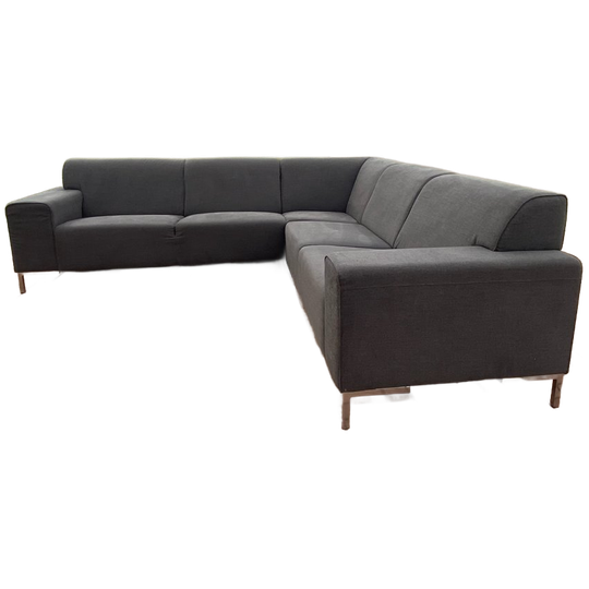 Grijze Stoffen Hoekbank 1
