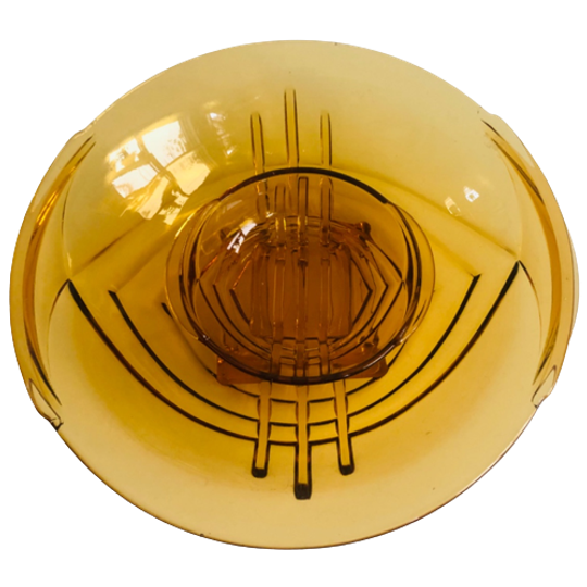 Amberkleurige Persglas Schalen 1