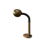 Bruine Space Age Bureaulamp Met Verstelbare Arm