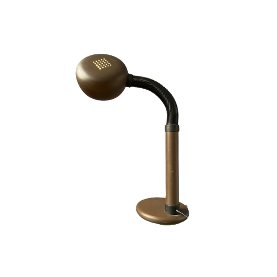 Bruine Space Age Bureaulamp Met Verstelbare Arm 1