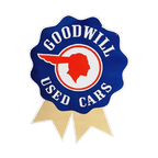 Tof En Groot Decoratief Emaille Bord Goodwill Used Cars. thumbnail 1