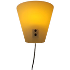 Vintage Steinhauer Glazen Muurlamp Geel Glas thumbnail 1