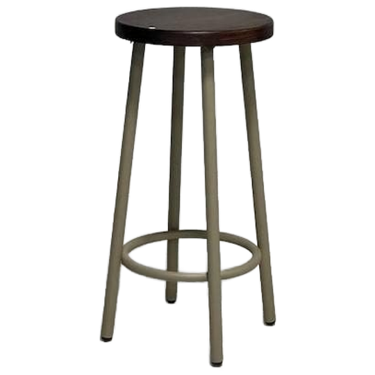 Retro Barkruk Nieuw Kookeilandkruk Keuken Kruk Horeca Taupe 1