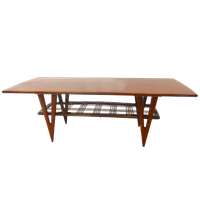 Webe Louis Van Teeffelen Salontafel Teakhout Jaren 60 Tafel