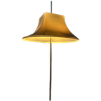 Willem Hagoort Space Age Vloerlamp Met Beige Heksenhoed Kap thumbnail 1