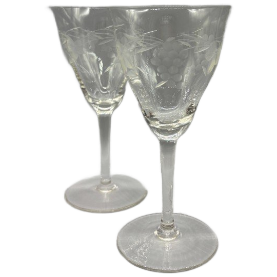 Set Kristallen Kleine Wijnglazen Druif 2 Stuks 1