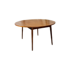 Ronde Uitschuifbare Van Teeffelen Teak Tafel Voor Wébé thumbnail 1