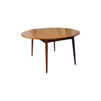 Ronde Uitschuifbare Van Teeffelen Teak Tafel Voor Wébé