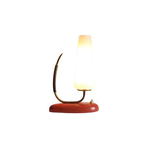 Ceramic And Brass Table Lamp, 1950S