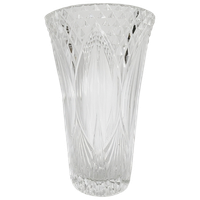 Vintage Kristallen Vaas Art Deco Motieven 1950’s