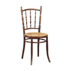 Charmante, Zeer Elegante Vintage Thonet Design Eetkamer/ Bistro Stoel thumbnail 1