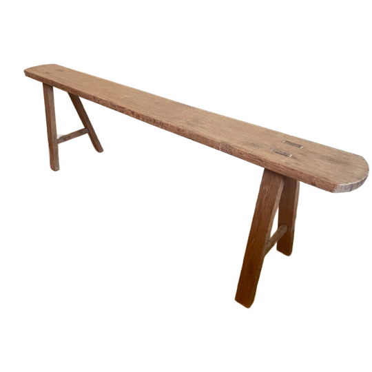 Lange Ranke  Bank Kerkbank Eiken 153 Cm. Frans 1