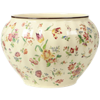 Grote Polychrome Bloempot Cache Pot Longchamp Frankrijk 36cm thumbnail 1