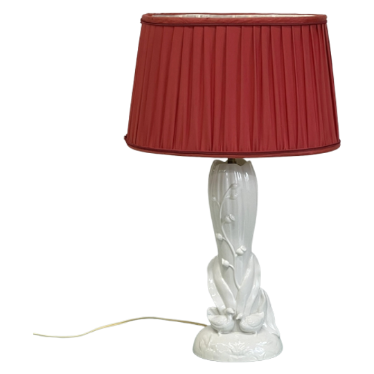 Brocante Tafellamp Antieke Porselein Voet 1