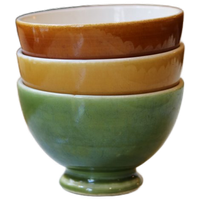3 Kleine Vintage Boch Pastelkommen