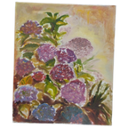 Origineel Schiderij.olieverf Op Canvas. Hortensia thumbnail 1