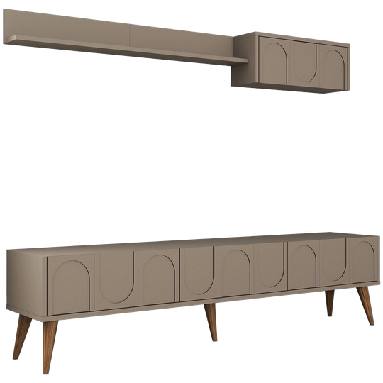 Evila | Originals Lyon 2 Tv-meubel, Hout, Atlas Notenhout 1