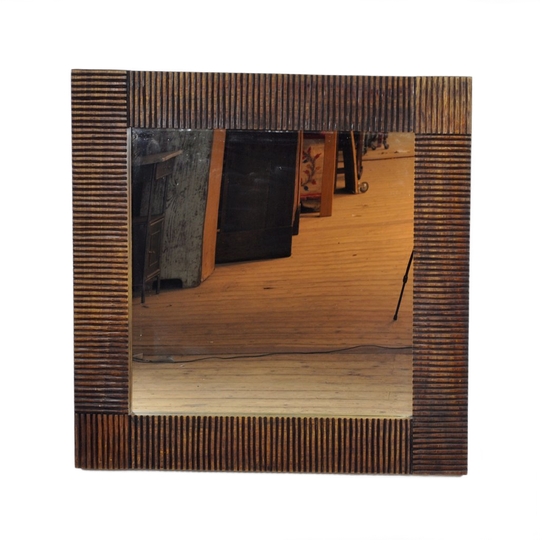 Eiken Brutalistische Spiegel, 1970s 1